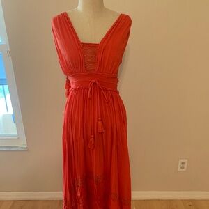 Free People Red Maxi Dress